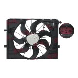 Ventilator radiator Mercedes Clasa CLS, Clasa E, Glc-Class, Vito/V-Class, motor: 2.0 d, 2.0 T, 3.0 R6 T, 510 mm; 4 pini, 0999061401; 0999063802