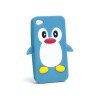 Husa Silicon 3D Pinguin Albastru Nokia X Normandy - Protectie Telefon