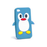 Husa Silicon 3D Penguin Nokia X Normandy Albastru