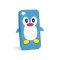 Husa Silicon 3D Penguin Nokia X Normandy Albastru