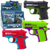 Pistol de jucarie Decompression Gun, 8 cartuse, 12.5 x 8.5 x 2 cm Lean 28655