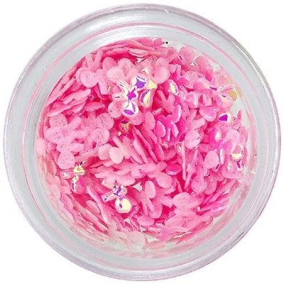 Decorații pentru unghii - fundițe roz deschis din material foto