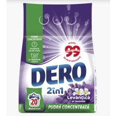 Detergent de rufe pudră automat Lavandă 2&icirc;n1, 20 spălări, 1.5kg