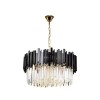 Candelabru Cristal BLOIS 10x E27 Negru Auriu, Alessandro DESIGN