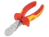 Clești Laterali Izolați 160mm pentru Tăiere Oțel 1kVAC, KNIPEX