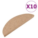 Cumpara ieftin Covorase de scari autoadezive, 10 buc., bej, 56x17x3 cm