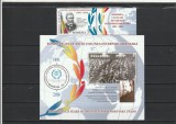 ROMANIA 2016 LP 2101 a LP 2101 b 125 ANI IN UNIUNEA INTERPARLAMENTARA SERIE CU VINIETA + COLITA DANTELATA MNH NESTAMPILATE, Nestampilat