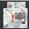 ROMANIA 2016 LP 2101 a LP 2101 b 125 ANI IN UNIUNEA INTERPARLAMENTARA SERIE CU VINIETA + COLITA DANTELATA MNH NESTAMPILATE