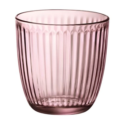 Pahar pentru apa / suc, Line, sticla, lila, 290 ml, set 6 bucati foto
