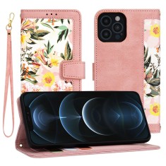 Husa personalizata fete iPhone 12 Pro Max Techsuit FlipCraft, roz foto