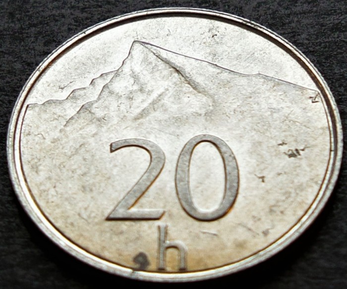 Moneda 20 HALIEROV - SLOVACIA, anul 1996 * cod 2741