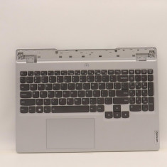 Carcasa superioara cu tastatura palmrest Laptop, Lenovo, Legion 5 15ARH7H Type 82RD, Cloud Grey, AM2DJ000D00, JY570, iluminata, layout US