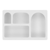 Cumpara ieftin Bryne fali polc, festett fa, feh&eacute;r 40x13x60 cm