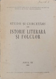 STUDII SI CERCETARI DE ISTORIE LITERARA SI FOLCLOR ANUL III-G. CALINESCU SI COLAB.