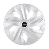 Set 4 Capace Roti, potrivite jantelor de R16, pentru Audi, model luna cromat
