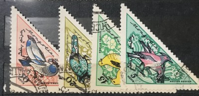 (STR3) Timbre serii Straine Mongolia Pasari foto