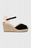 Answear Lab espadrile culoarea negru, toc pana