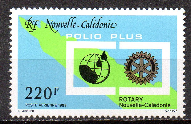 NOUA CALEDONIE 1988, Rotary, serie neuzată, MNH
