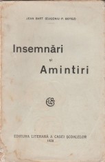 Jean Bart - Insemnari si Amintiri (editie princeps)