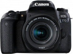 Canon EOS 77D cu Obiectiv 18-55mm f/4-5.6 STM foto