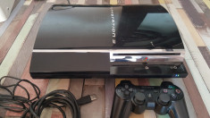 PS 3 playstation 3 Sony PS3 fat complet HDD 120 Gb+30 jocuri GTA 5 FIFA19 NFS foto