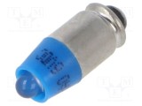 Lampă LED albastră 6V EAO, 1 diodă, 16mm, 680mcd