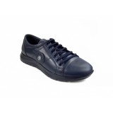 Cumpara ieftin OFERTA MARIMEA 39 - Pantofi barbati sport din piele naturala, Bleumarin - CIUCALETI SHOES - L501ABS