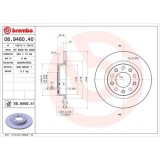 Set discuri frana Alfa Romeo Giulietta (940 ), Giulietta Box / Liftback (940 ), punte spate, 264x10, plin, BREMBO
