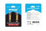 Set 2 becuri auto Vertex LED , C5W SV8.5-8, 12SMD 4014, 2.2W, 39mm, Canbus, 12-24V, leduri alb sofit Festoon, Amio