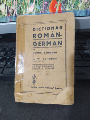 Șăineanu Schroff, Dicționar Rom&amp;acirc;n-German cu noua ortografie germană 1938 038 foto