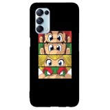 Husa compatibila cu Oppo A5 (2020) model Mushroom Kindom, Silicon, TPU, Viceversa, Transparent, Carcasa