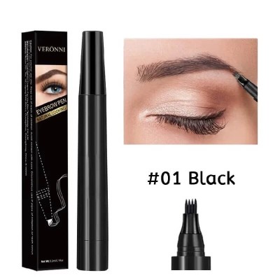 Creion sprancene microblading 16gr Negru foto