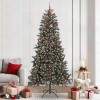 VidaXL Brad de Crăciun artificial Verde 129.5 x 129.5 x 240 cm 3395904