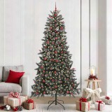 vidaXL Brad de Crăciun artificial Verde 129.5 x 129.5 x 240 cm 3395904