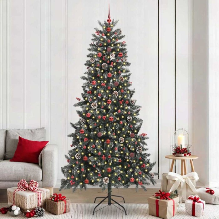 vidaXL Brad de Crăciun artificial Verde 129.5 x 129.5 x 240 cm 3395904