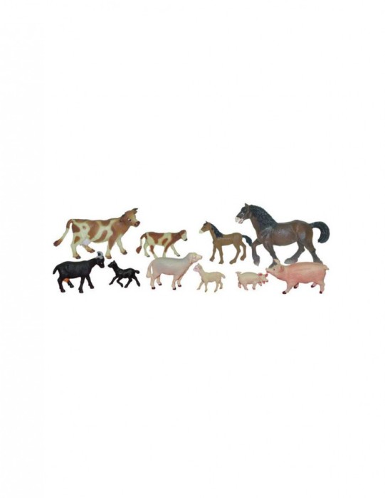 Animale domestice cu puii set de 10 figurine - Miniland