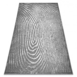 Covor ACRIL YAZZ W8540 amprentă digitală gri, 200x290 cm