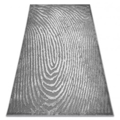Covor ACRIL YAZZ W8540 amprentă digitală gri, 200x290 cm