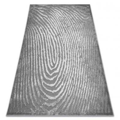 Covor ACRIL YAZZ W8540 amprentă digitală gri, 200x290 cm foto