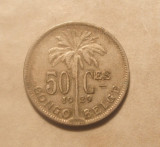CONGO BELGIAN 50 CENTIMES 1929 VARIANTA FRANCEZA, Africa