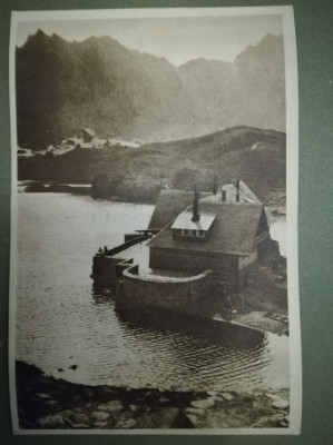 anii 50 Carte postala, Lacul și cabana B&amp;acirc;lea / B&amp;icirc;lea RPR, turism comunism foto