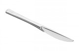 Set 10 cutite masa 20 cm, plastic reutilizabil, culoare argintie