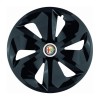 Set 4 Capace Roti R16 Negre Roco Alfa Romeo - Autohelix MSA, Compatibile Jante Otel, Aftermarket Personalizate