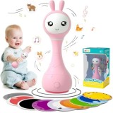 Alilo Smarty Bunny - Iepuras interactiv pentru bebelusi roz RO/EN, ASMODEE ROMANIA SRL