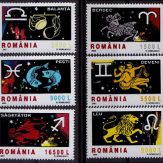 RO 2001/2002 LP 1574+1576 "Semnele zodiacului" I + II serie , MNH