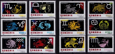 RO 2001/2002 LP 1574+1576 &amp;quot;Semnele zodiacului&amp;quot; I + II serie , MNH foto