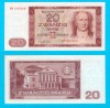 RDG Germania 20 Mark 1964 UNC Goethe (P#24) Serie DV 697859 Bancnota Colectie