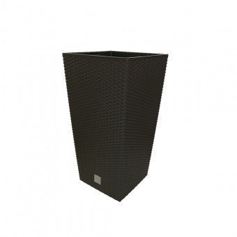 Ghiveci pentru flori tip ratan Strend Pro Rato Square 325, capacitate 21/49 l, maro