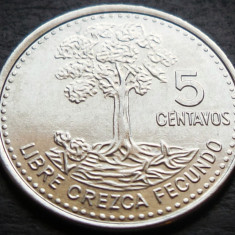Moneda exotica 5 CENTAVOS - GUATEMALA, anul 2010 * cod 1264 = UNC