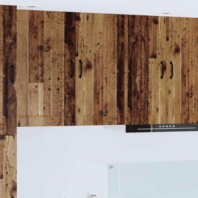vidaXL Dulap suspendat de bucătărie cu raft Lemn Vechi 40 x 31 x 80 cm 885033 foto